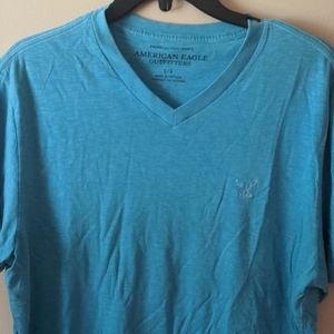 Men's American Eagle blue ss t shirt. 100% cotton. Athletic fit